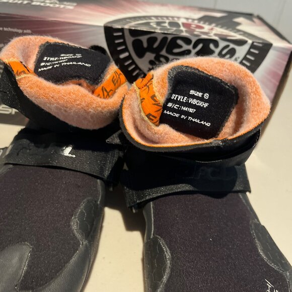 Rip Curl Flash Bomb Wetsuit Booties 3MM Hidden Split Toe, Sz. 8M - Picture 6 of 12
